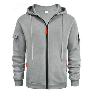 Sudadera con capucha estampada personalizada para hombre estilo cremallera con cremallera 100% sudaderas con capucha de lana de algodón para comodidad de invierno - Product Image 1