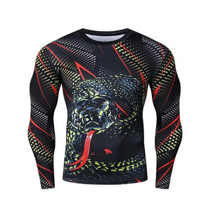 Chemise de compression MMA BJJ à manches courtes pour homme Pare-éruptions sublimée pour adulte avec design personnalisé - Product Image 1