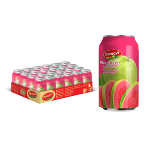330ml puede beber jugo de guayaba JOJONAVI Bebidas Fábrica Vietnam mejor venta de jugo de frutas Etiqueta privada, ODM, OEM, Muestra gratis - Product Image 1