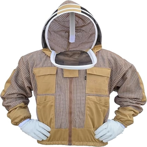 Chaquetas de algodón para apicultura atractivas del fabricante, logotipo personalizado, ropa de seguridad transpirable de talla grande a prueba de picaduras - Product Image 2