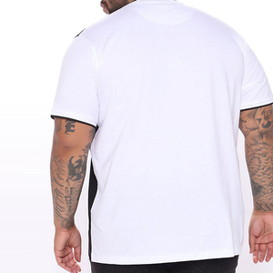 2024 nueva camiseta informal de manga corta con patrón sólido a la moda para hombre último verano de playa 3D impreso sublimación diseño en blanco - Product Image 3