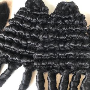 Fancy <b>Curly</b> Vietnamese Raw Hair <b>Extensions</b> Bone Straight Hair Vendors Vietnamese Cuticle Aligned - Product Image 1