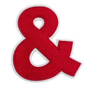 Nuevo diseño bordado día brillo sarga tela Chenille letras parches hierro en fútbol americano Chenille parches para ropa - Product Image 2