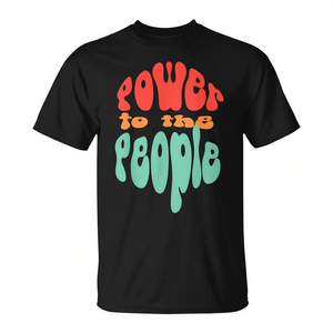 T-shirt promozionale Power To The People, unisex, girocollo, manica corta, stampa serigrafica - Product Image 3