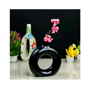 Jardinière décorative en céramique avec une touche moderne, idéale pour les succulentes bonsaïs ou les herbes aromatiques dans votre étagère de bureau à domicile ou votre balcon. - Product Image 5