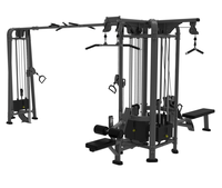 Máquina de entrenamiento multifuncional comercial de 5 estaciones con cable cruzado y pila de pesas para gimnasio