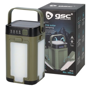Torcia solare a LED ricaricabile USB 500Lm per campeggio (GSC 201840006) - Product Image 2