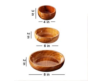 Bols à salade en bois en gros, utilisation à domicile et pour les fêtes, écologiques, taille personnalisée, fabriqués en Inde - Product Image 1