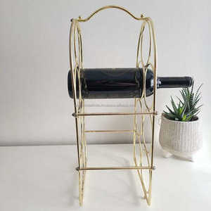 ชั้นวางไวน์ทองเหลืองวินเทจสุดหรูดีไซน์แบบกลางศตวรรษที่ทันสมัยเหมาะสำหรับการจัดเก็บและจัดแสดงอุปกรณ์ในบาร์ขายส่งจากอินเดีย - Product Image 6