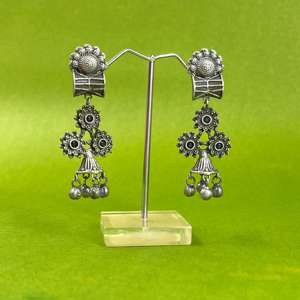 Pendientes de Latón con Acabado Antiguo, Joyería Étnica para Mujer, Regalo para Ella - Product Image 5