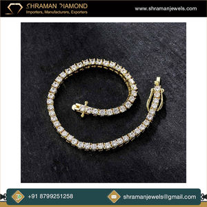 Bracelet tennis tendance en diamants de laboratoire 3MM 7 pouces, argent 925, plaqué rhodium, bijoux hip-hop de luxe personnalisés, idée cadeau anniversaire - Product Image 2