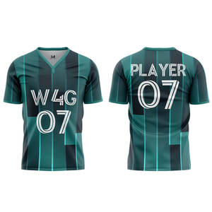 Nueva Moda, Servicio OEM, Ropa de Fútbol para Hombre, Conjuntos de Camisetas de Malla, Jersey con Degradado de Color - Product Image 3