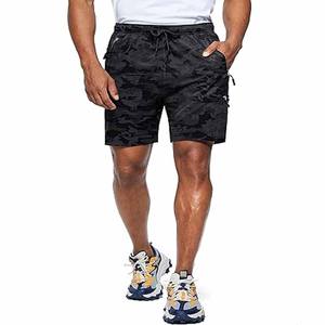 Pantalones cortos finos de verano con cordón con bolsillo para hombre, pantalones cortos ligeros de talla grande, pantalones cortos deportivos para entrenamiento, deportes de vestir - Product Image 2