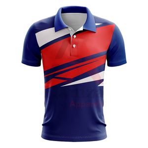 2025 nuevo diseño de polos para hombre, estampado por sublimación, manga corta, tela personalizada, venta al por mayor de fábrica, polos - Product Image 1