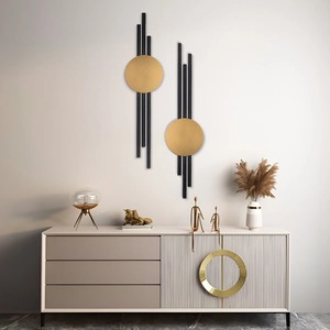 Decoración colgante de pared de Metal de diseño para el hogar, Panel de Arte Moderno elegante, sala de estar, dormitorio, oficina, acento de pared - Product Image 1