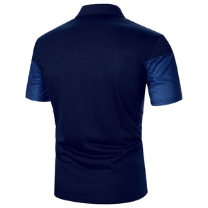 Nouveau maillot solide décontracté pour hommes pour chemises à manches courtes printemps et automne impression confortable respirant séchage rapide - Product Image 6