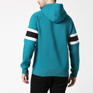 Sudadera Deportiva Técnica para Hombre 2026, Sudadera con Capucha Personalizada de Manga Raglán con Rayas en Contraste, Ropa de Gimnasio, Ajuste Entallado, Estilo Urbano Informal - Product Image 3