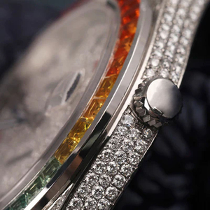 นาฬิกาเพชร VVS Baguette ออกแบบได้ตามต้องการ Moissanite สำหรับแฟชั่นฮิปฮอปผู้ชายเครื่องประดับแบรนด์สวมใส่ในงานปาร์ตี้ - Product Image 4