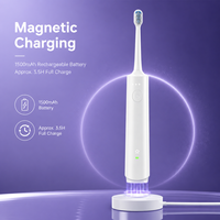 Brosse à dents électrique sonique en gros, vibrations 40000 VPM, 2 têtes de brosse, minuteur intelligent, étanche IPX7 pour distributeurs OEM/ODM