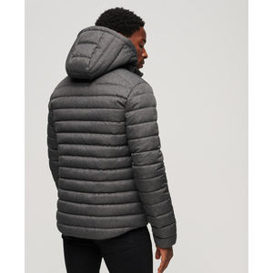 Veste matelassée unisexe de style streetwear haut de gamme, personnalisée, chaude pour l'hiver, de haute qualité, col montant, logo sur le devant, imperméable - Product Image 3