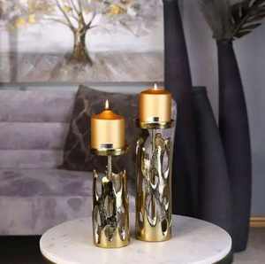 Candelabro Navideño de Latón Hecho a Mano, Ecológico, Decorativo para el Hogar y el Jardín, de la India - Product Image 5