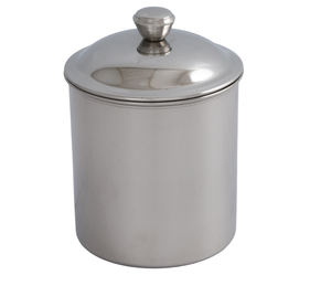 Récipient de frottement de nourriture en acier inoxydable fini brillant de forme ronde classique pour le plat de vaisselle de mariage et d'hôtel dans le moins de taux - Product Image 1