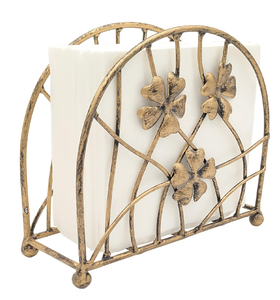 Porte-mouchoirs en laiton Style moderne feuille Design pour bureau salon chambre Table à manger article décoratif pour la maison - Product Image 6