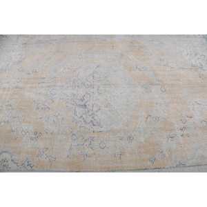 พรมวินเทจขนาด 5.8x8.8 ฟุต พรมตุรกีขนาดใหญ่ พรมลายขาวแบบนามธรรม - Product Image 5