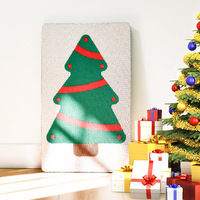 Tapis à gratter décoratif pour chat en gros, panneau mural en carton haute densité avec bords renforcés et trois options de motifs