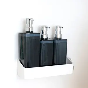 जापानी बाथरूम सुविधाजनक शैम्पू तरल साबुन डिस्पेंसर लेबल के साथ थोक में आसान रिफिल करने योग्य और रखरखाव