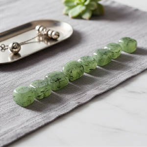 Piedras Preciosas Sueltas de Prehnita Verde Natural, Joyería GRV, Tasación por Terceros, Fábrica de Joyería Decorativa - Product Image 3