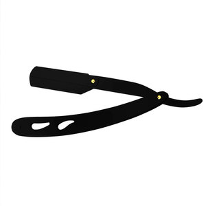 Venta al por mayor de corte personalizado de una sola hoja maquinilla de afeitar recta de acero inoxidable herramienta de peluquero para cara y cuerpo Bikini aseo - Product Image 3