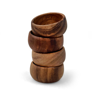 Bol en bois pour servir les aliments, bols de cuisine en bois naturel de qualité supérieure, utilisation à la maison et au restaurant - Product Image 5