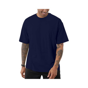 Camiseta extragrande a la moda para hombre, camisetas atléticas de cuello redondo, Camiseta básica de algodón de manga corta Premium suave informal - Product Image 2