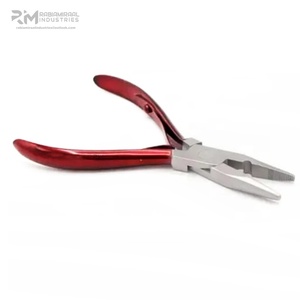 RMI Wholesale Hair Extension <b>Pliers</b> Tool Short <b>Set</b> Sustainable Stainless Steel Professional Hair Extension Tool Dark Brown Color - Product Image 4