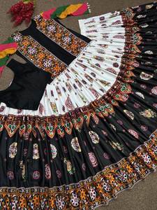 Lehenga choli อินเดีย gujarati navratri เทศกาลทำจากเรยอนที่สมบูรณ์แบบ - Product Image 2