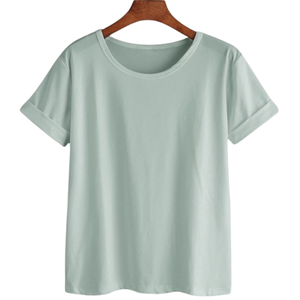 Camiseta de algodón puro con estampado 3D de verano para mujer Premium OEM fabricante tela suave transpirable ecológico elegante de lujo - Product Image 1