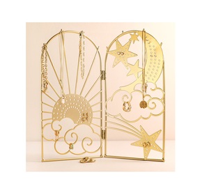 Meilleure vente porte Design fil métallique organisateur porte-boucle d'oreille étui à bijoux coffrets cadeaux voyage bijoux présentoir - Product Image 3