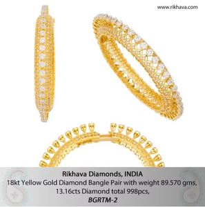 Bracelet élégant en or jaune 18 carats et diamant d'excellente qualité pour événement spécial, cadeau, accessoire pour femme - Product Image 6
