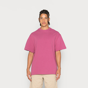 Fábrica al por mayor de los hombres Boxy camisetas de secado rápido ligero 100% algodón transpirable Streetwear logotipo personalizado patrón sólido de gran tamaño - Product Image 2