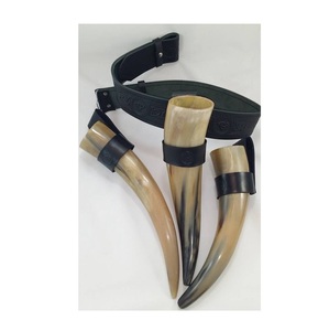 Auténtico cuerno vikingo para beber estilo medieval taza rústica Guerrero fiesta jarra copa natural recipiente de hidromiel tradicional hecho a mano - Product Image 1