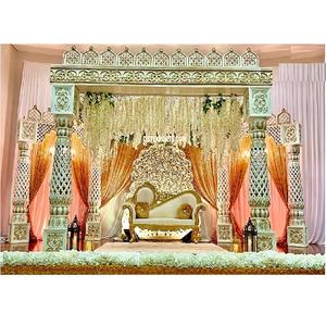 งานแต่งงานแบบมหาราชาอินเดีย สไตล์หั่วเลี๋ย พร้อมเสา FRPJali ตกแต่งมันดาปในร่ม ด้วยเสา FRP ที่กำลังเป็นที่นิยมในสหราชอาณาจักร - Product Image 1