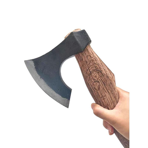 Tête de hache en acier Damas de haute qualité avec manche en bois, logo personnalisé, usage industriel - Product Image 6