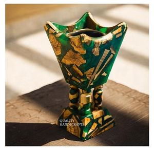 2025 nouveau bois résine époxy Bakhoor brûleur encens Madhkan brûleur arabe Oud brûleur pour parfum de maison pour le Ramadan - Product Image 2