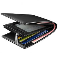 Dompet Pria Anti-magnetik Dompet Kulit untuk Perjalanan dengan Slot Kartu Dompet yang Dapat Dilepas