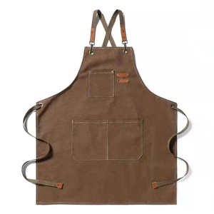 Delantal de babero de servidor de cocina de algodón ajustable profesional personalizado - Product Image 1