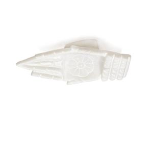 Proveedor indio Bandeja de mármol blanco en forma de mano Ideal para la decoración de la fiesta de Navidad Serveware festivo asequible de la India - Product Image 6