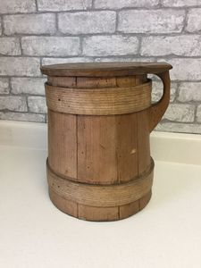 TASSE À BIÈRE FAIT À LA MAIN EN BOIS AVEC MANCHE EN BOIS Chope à bière en bois Chope à bière en gros et fabriquée à la main pour la maison et - Product Image 2