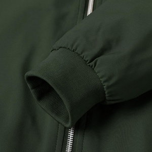 Nouveau automne hommes de haute qualité Bomber veste à glissière grande taille coupe-vent couleur unie Streetwear Slim Fit bombardiers - Product Image 5