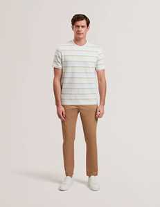 <b>Men's</b> Casual Striped Crew Neck <b>T</b>-<b>Shirt</b> - Stylish Comfort for Everyday Classic Wear Striped Crew Neck Tee for Effortless Style - Product Image 2